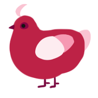 A crimson and rose chicken