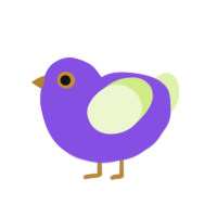 A blurple and apple chicken
