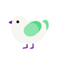 A white and spring chicken