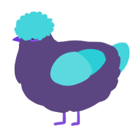 A overcast and aqua chicken