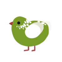 (unnamed), a chartreuse and white chicken with a neck-speckle pattern