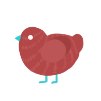 (unnamed), a red chicken with a bar pattern