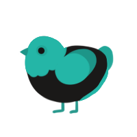 Bwaksune Chiku, a sable and turquoise chicken with a head pattern