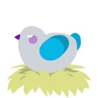 A mist and cerulean chicken