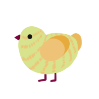 A lemon and honey chicken with a bar pattern