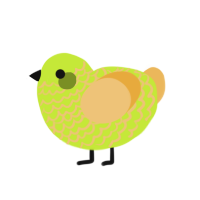 A lime and honey chicken with a lace pattern