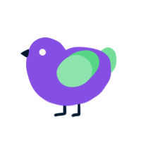 A blurple and spring chicken