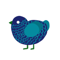 (unnamed), a navy and sea chicken with a lace pattern