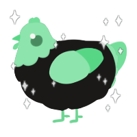 A sable and spring chicken with a head pattern