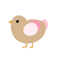 (unnamed), a beige and rose chicken