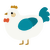 A white and sea chicken