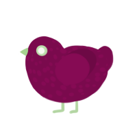 Stove, a wine chicken with a speckle pattern