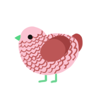 (unnamed), a rose and red chicken with a lace pattern