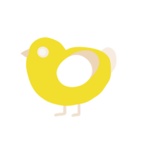 Oddana, a yellow and cream chicken