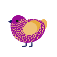 (unnamed), a plum and honey chicken with a lace pattern