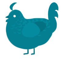 A sea chicken with a half-lace pattern