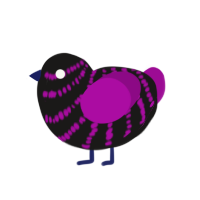 (unnamed), a sable and plum chicken with a bar pattern