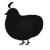 bird up up and away, a black and sable chicken
