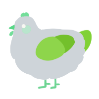 A mist and grass chicken