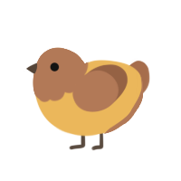 Tofee, a honey and brown chicken with a head pattern