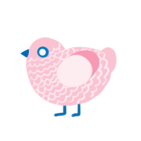 Pirouette, a rose chicken with a lace pattern