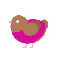 (unnamed), a fuchsia and brown chicken with a head pattern