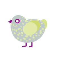 The Speckler, a silver and lemon chicken with a speckle pattern