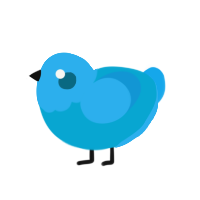 A cerulean and sky chicken with a head pattern