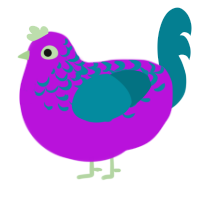 (unnamed), a amethyst and sea chicken with a half-lace pattern