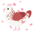 A white and red chicken with a half-lace pattern