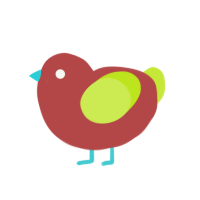 A red and lime chicken
