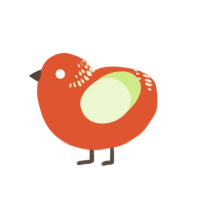 A vermilion and apple chicken with a neck-band pattern