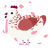 A white and red chicken with a half-lace pattern