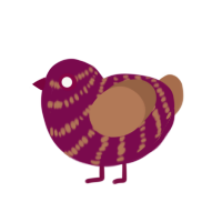 (unnamed), a wine and brown chicken with a bar pattern