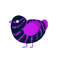 (unnamed), a tumblr and amethyst chicken with a bar pattern