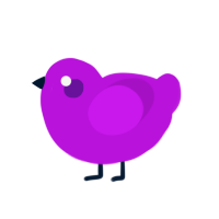 A amethyst chicken