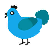 A sky and sea chicken