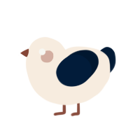 A cream and tumblr chicken