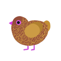 (unnamed), a russet and gold chicken with a double-lace pattern