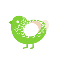 MTN DEW, a grass and cream chicken with a half-lace pattern