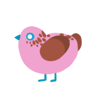 (unnamed), a pink and russet chicken with a neck-speckle pattern