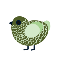 (unnamed), a olive and gluppy chicken with a lace pattern