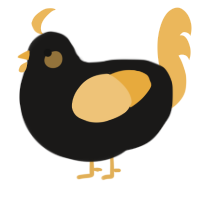 A sable and honey chicken