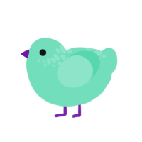 Minty Fresh, a mint chicken with a neck-speckle pattern