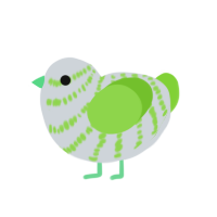 (unnamed), a mist and grass chicken with a bar pattern