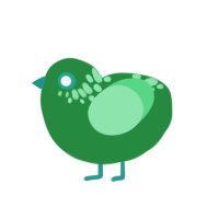 sopor, a viridian and spring chicken with a neck-speckle pattern