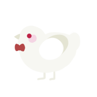 A white chicken