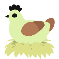 A apple and brown chicken
