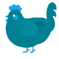 A sea chicken with a half-lace pattern