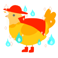 A honey and gold chicken with a head pattern